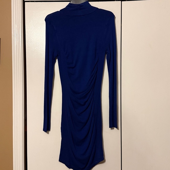 Express Royal Blue Long Sleeve Dress - Picture 4 of 4